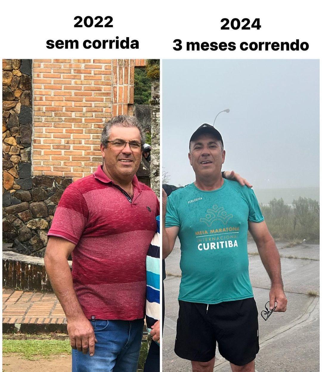 Pai larga o sedentarismo aos 59 anos e vira corredor de rua inspirado na filha maratonista